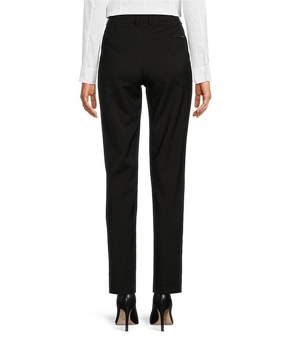 BOSS by Hugo Boss Tilunah Italian Virgin Wool Tapered Slim Leg Ankle Pants Product Image