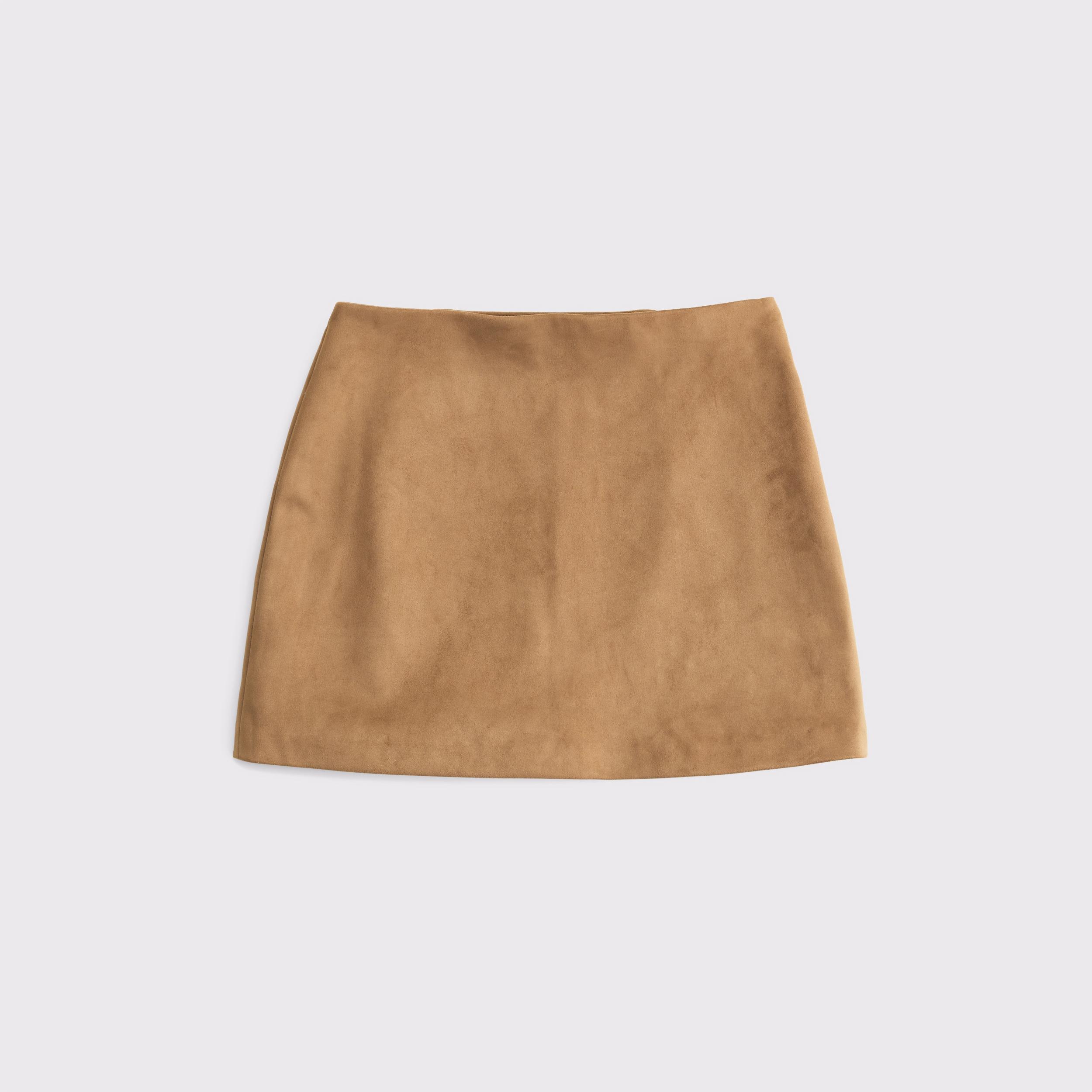 The A&F Scarlett Vegan Suede Mini Skort Product Image