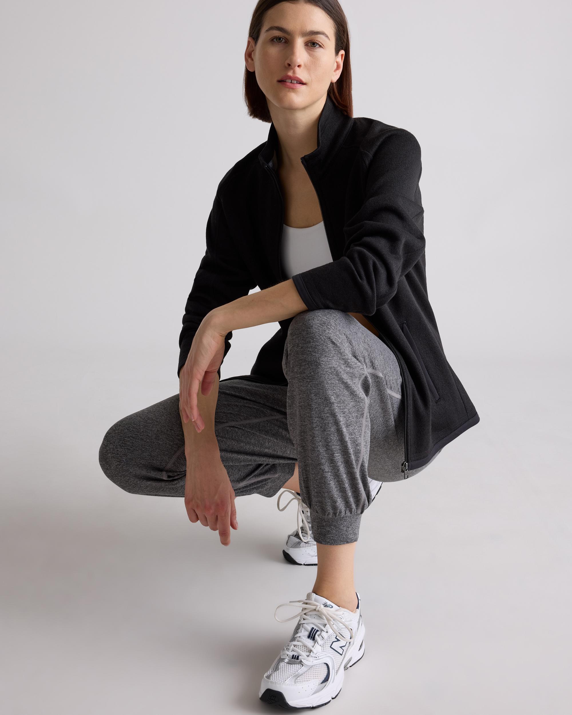 Quince | Women's Sweater-Knit Fleece Full-Zip Jacket Recycled Polyester Product Image