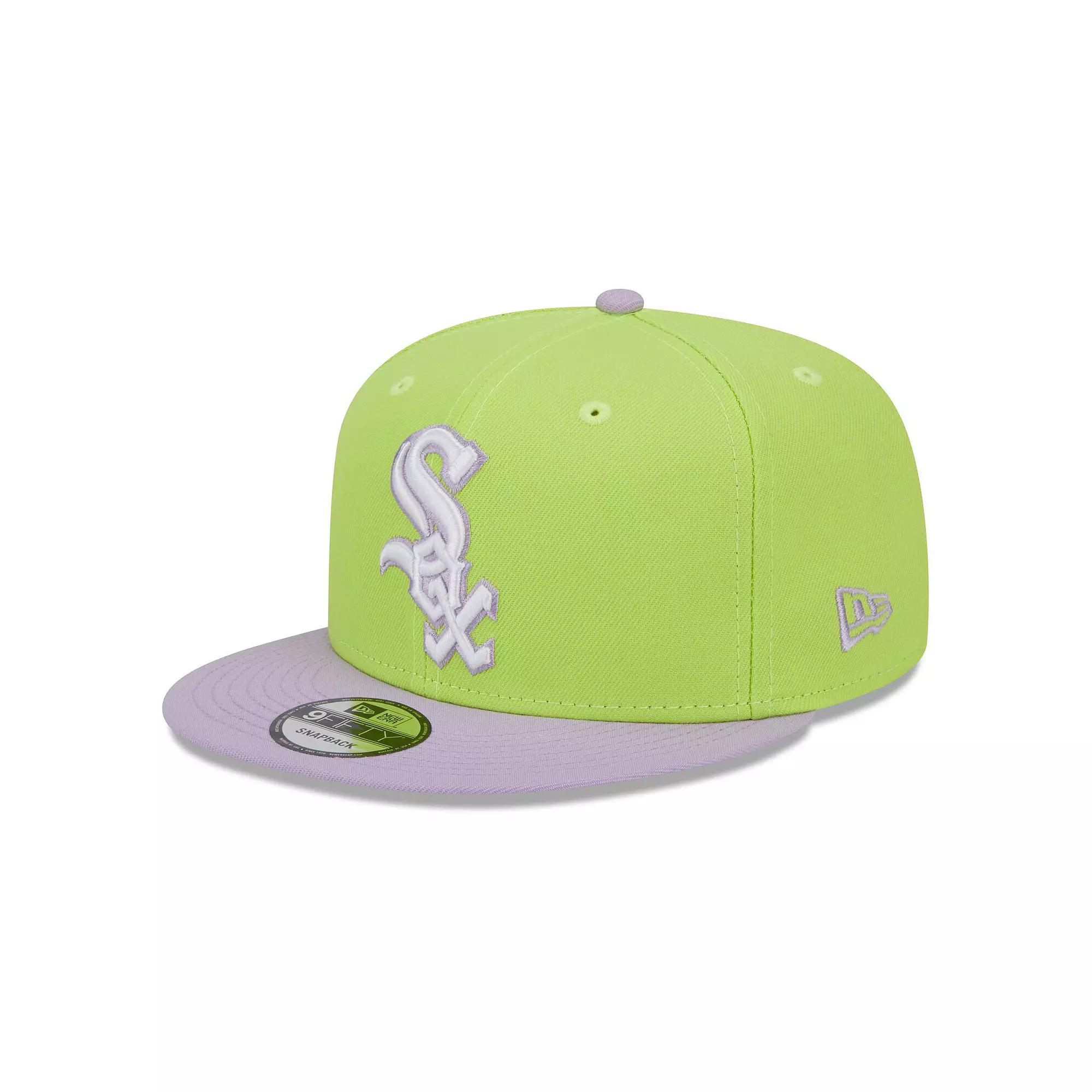 Men's New Era Neon Green/Purple Chicago White Sox Spring Basic Two-Tone 9FIFTY Snapback Hat, Brt Gr Product Image