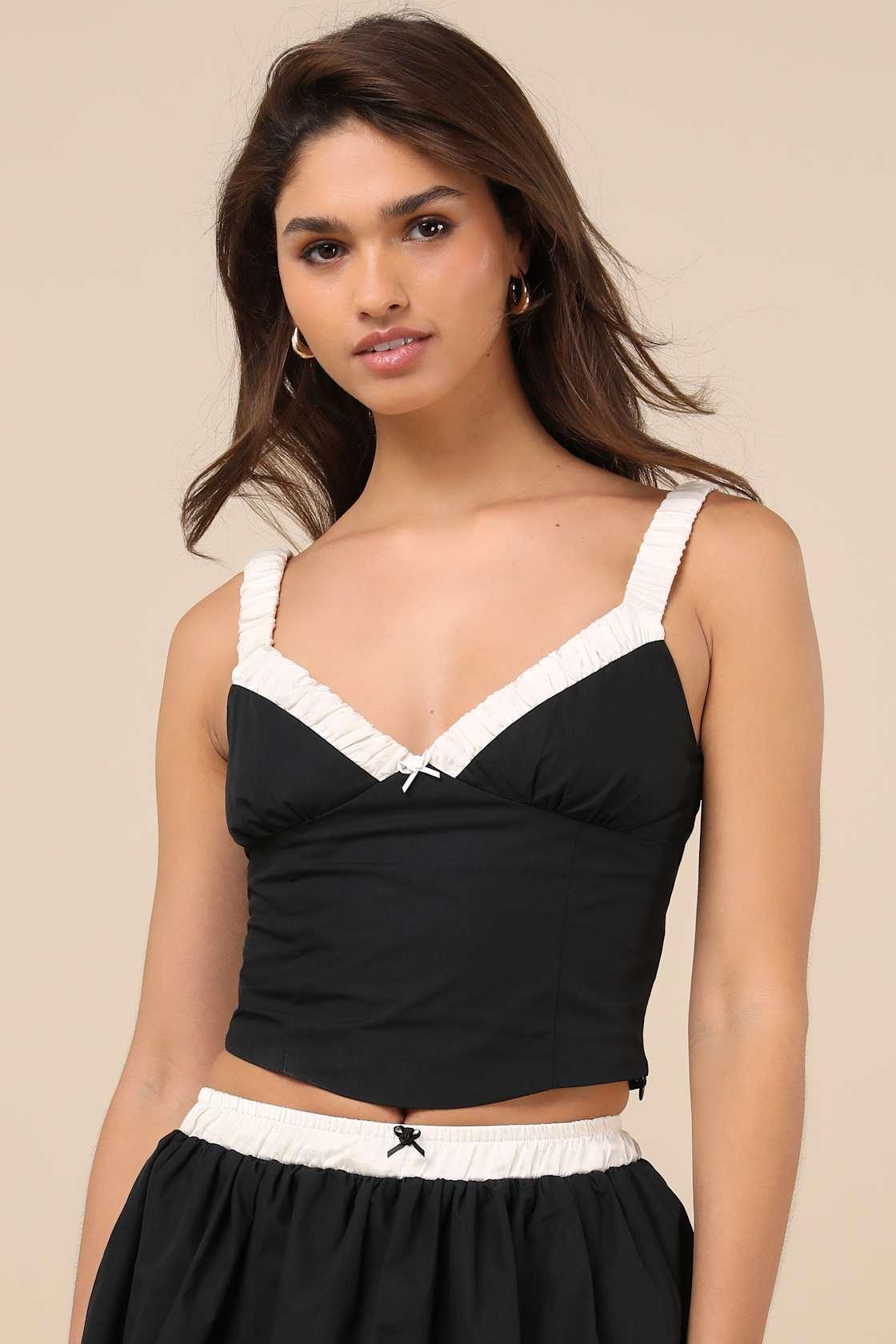 Serafina Black Tank Top Product Image