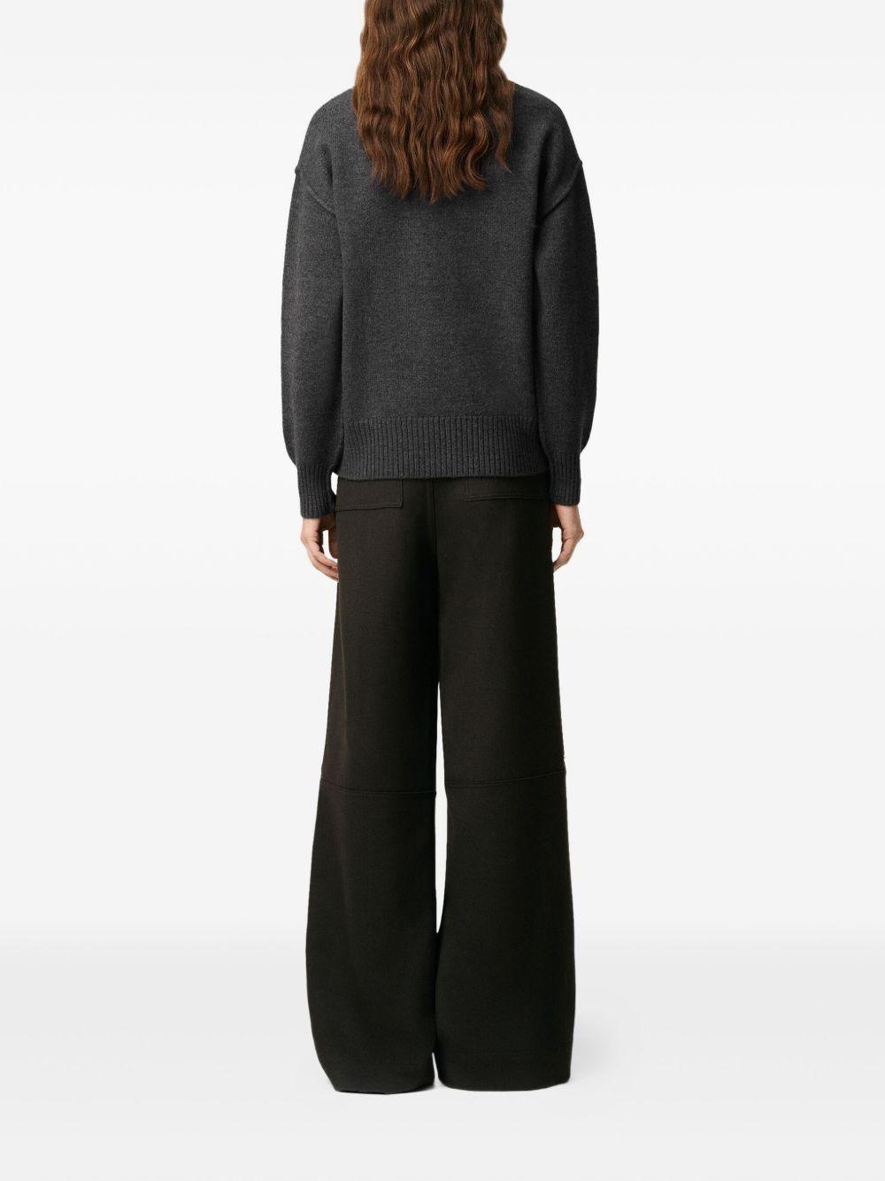 Ami De Coeur heart-intarsia roll-neck sweater Product Image