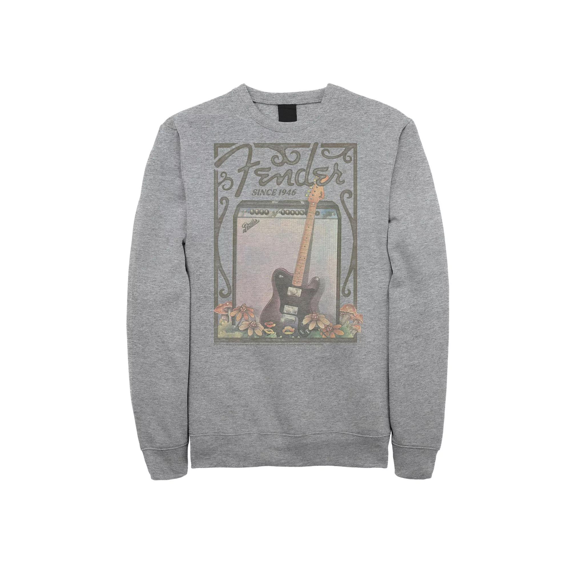 Big & Tall Fender Since 1946 Floral Fleece Sweatshirt, Men's,  Product Image