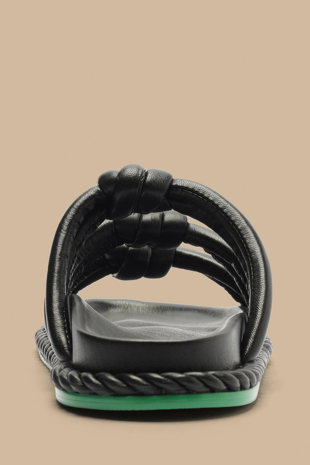 Black Tie Flat Sandal Product Image