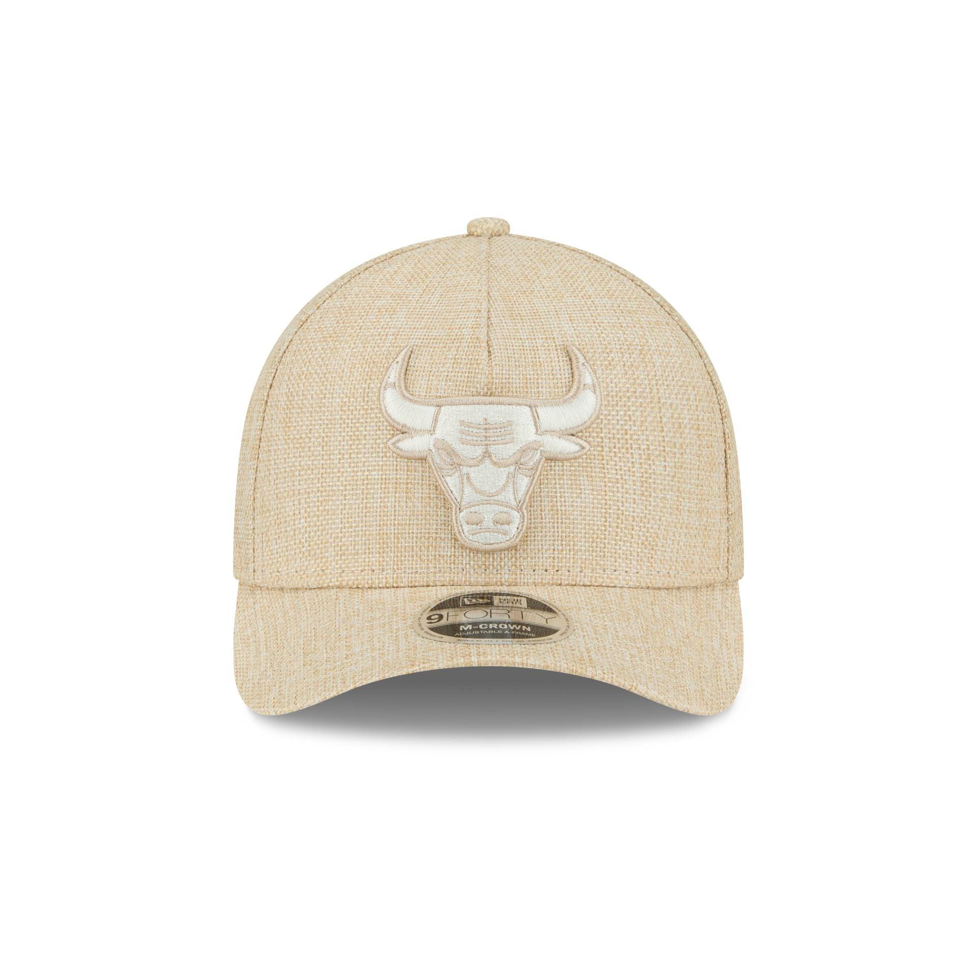 Chicago Bulls Cotton Weave Stone 9FORTY M-Crown A-Frame Snapback Hat Male Product Image