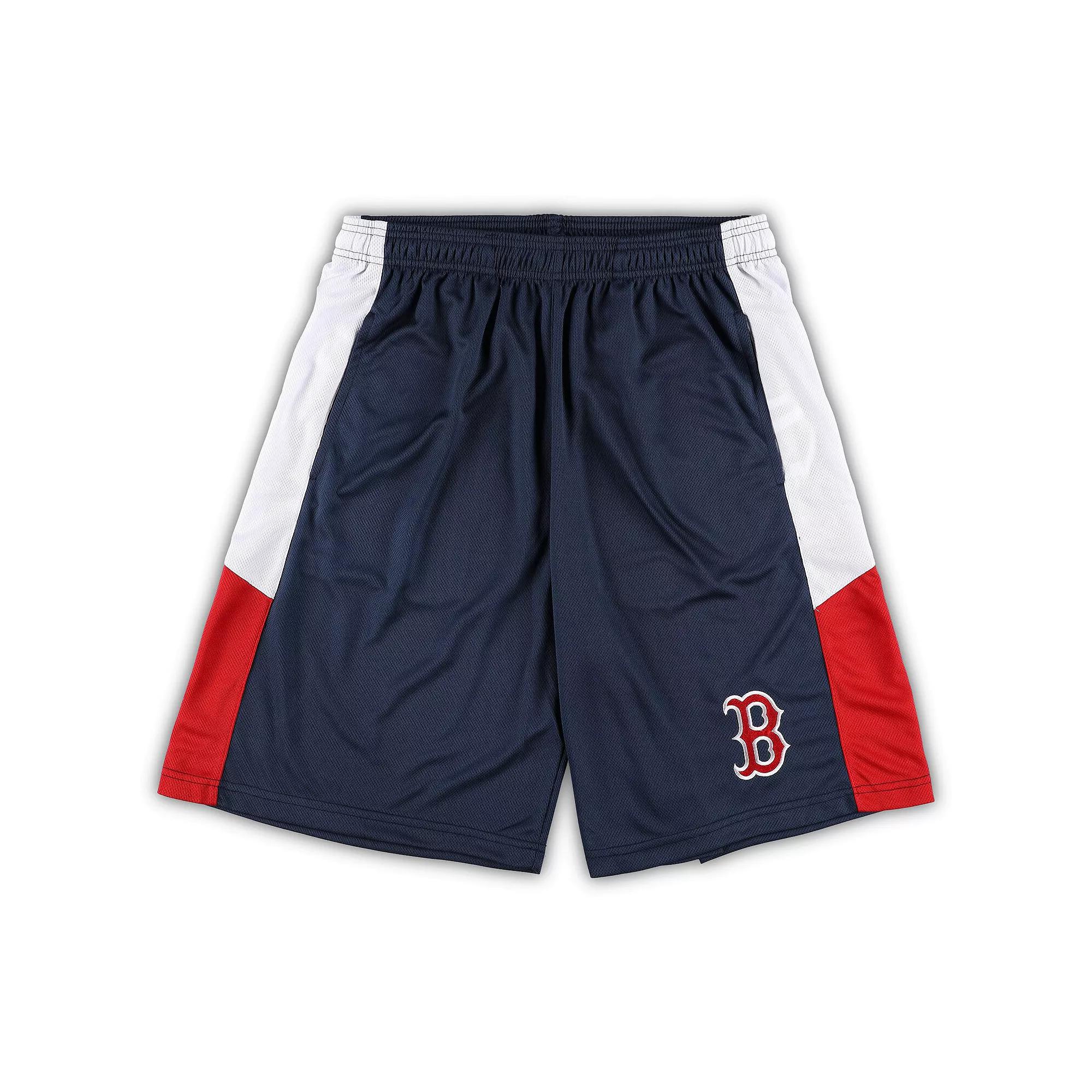 Men's Navy Boston Red Sox Big & Tall Team Shorts,  Product Image