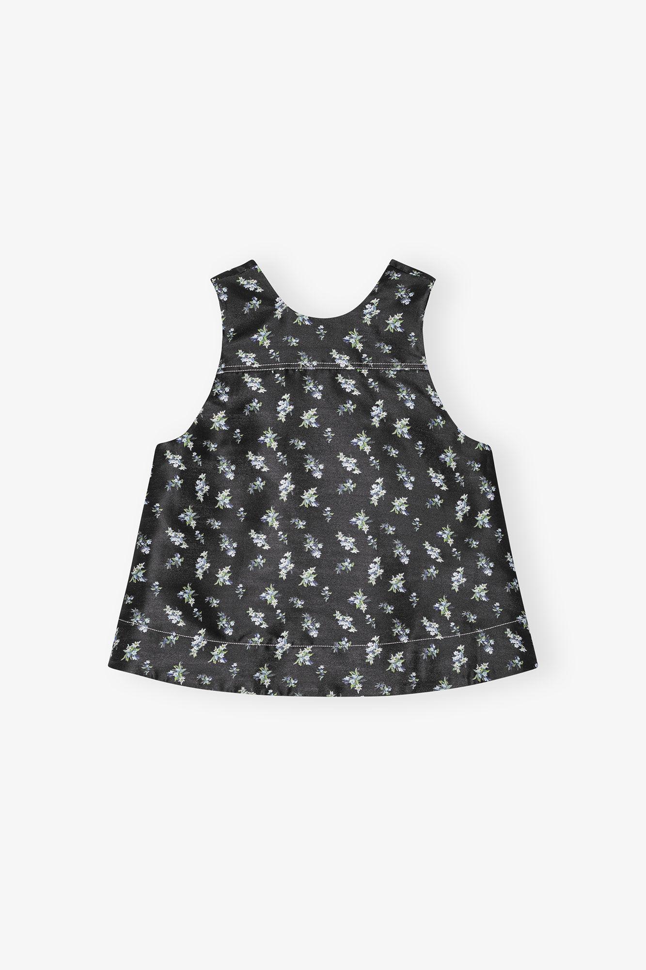 Floral Jacquard Sleeveless Top Product Image