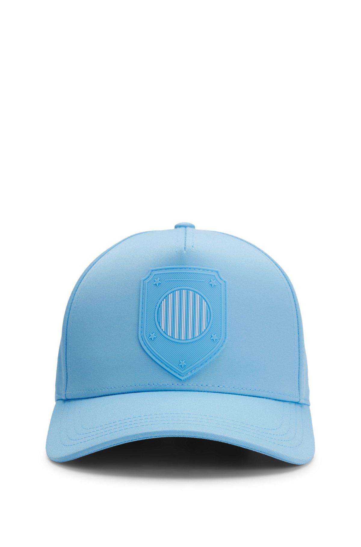 Logo cap in lustrous twill with country-flag badge Product Image