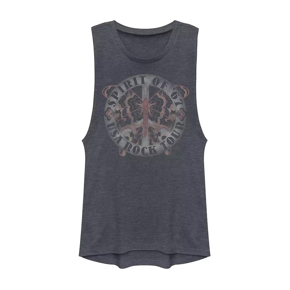 Juniors' Zodiac Aquarius Sign Logo Muscle Tank Top, Girl's,  Product Image