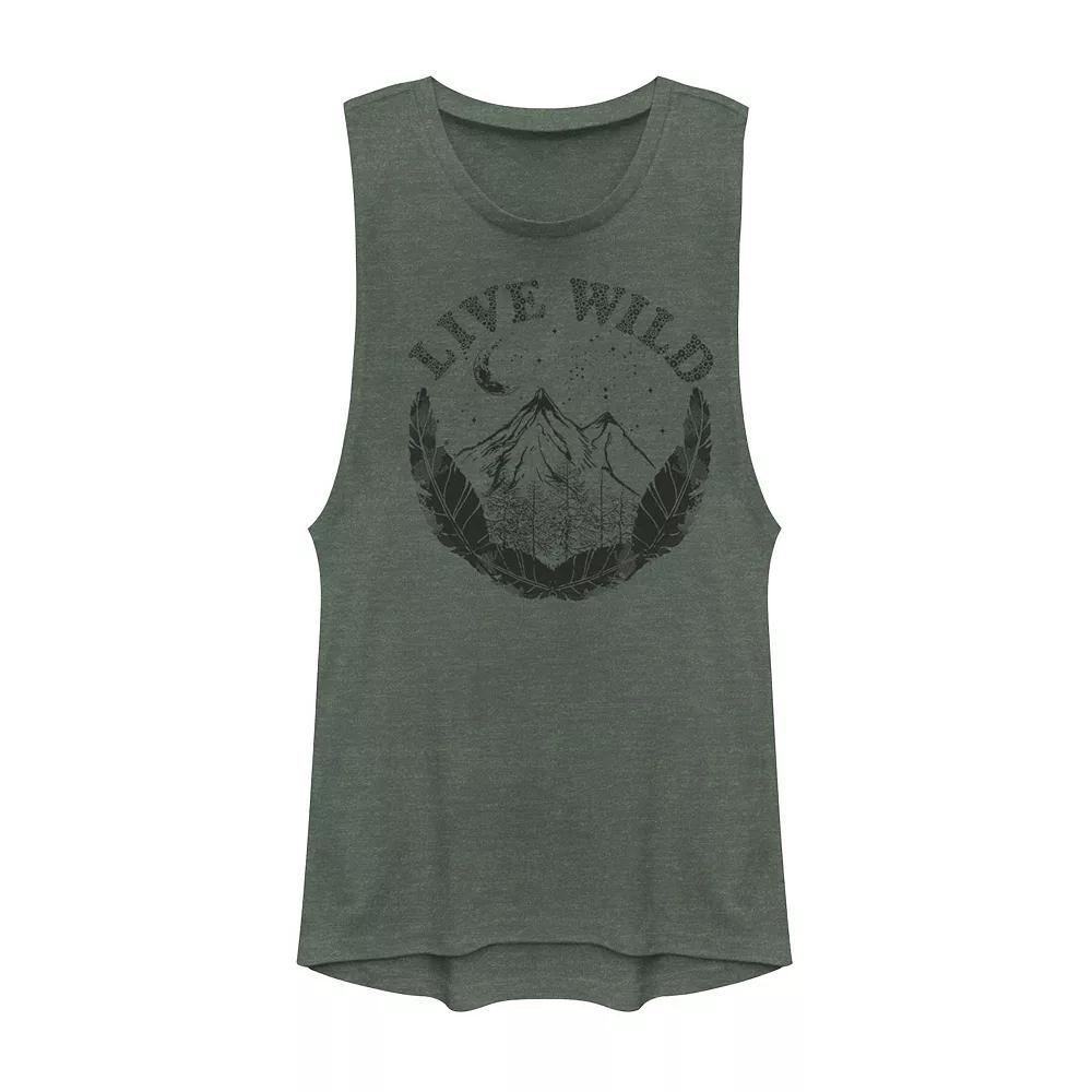 Juniors DC Comics The Flash Gadgets Classic Logo Muscle Tank Top, Girls Denim Grey Product Image