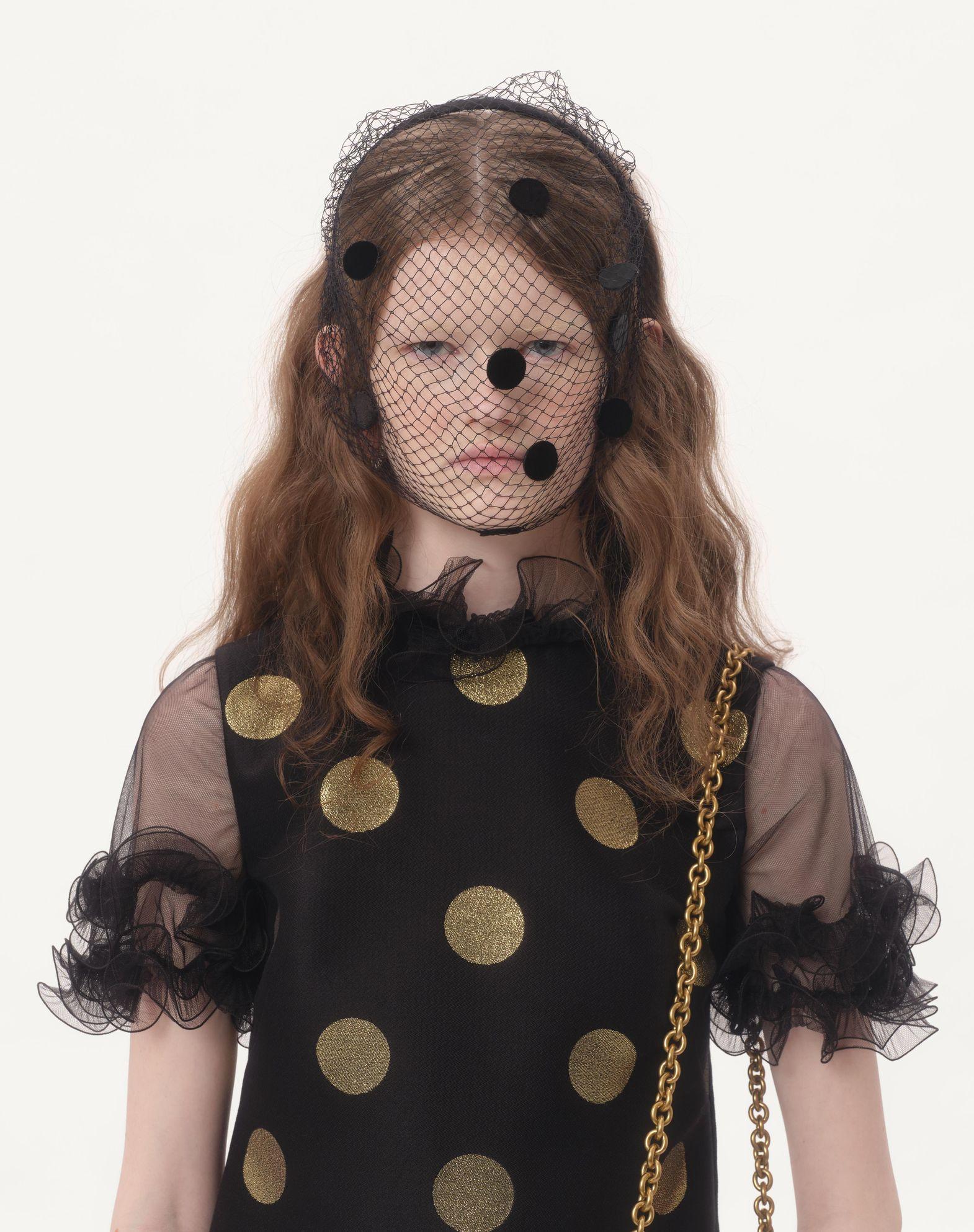 Short Dress In Jacquard Lurex Plusdepois  Product Image