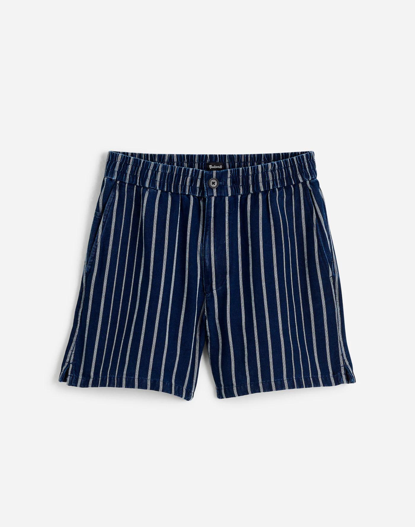 Indigo Stripe Everywear Shorts Product Image