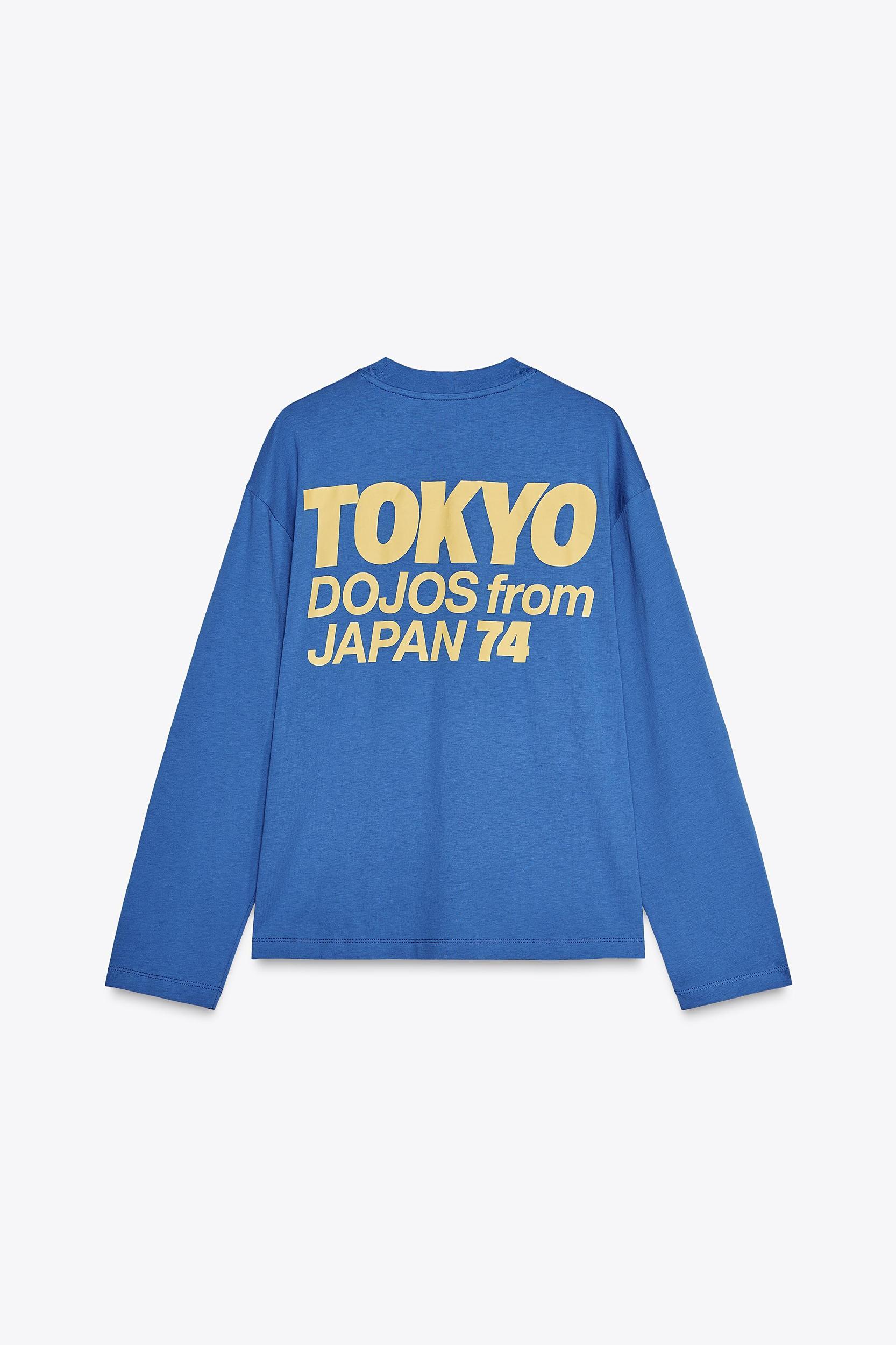 T-SHIRT WITH LONG SLEEVES WITH TEXT Product Image