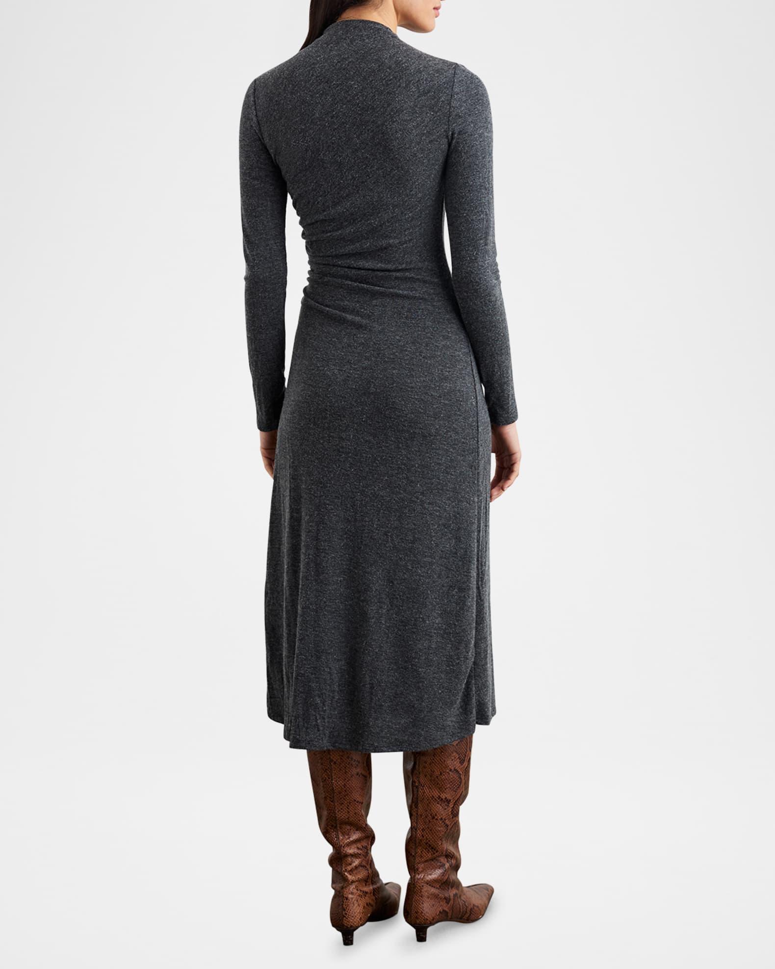 Margaret Gathered Jersey Midi Dress Product Image