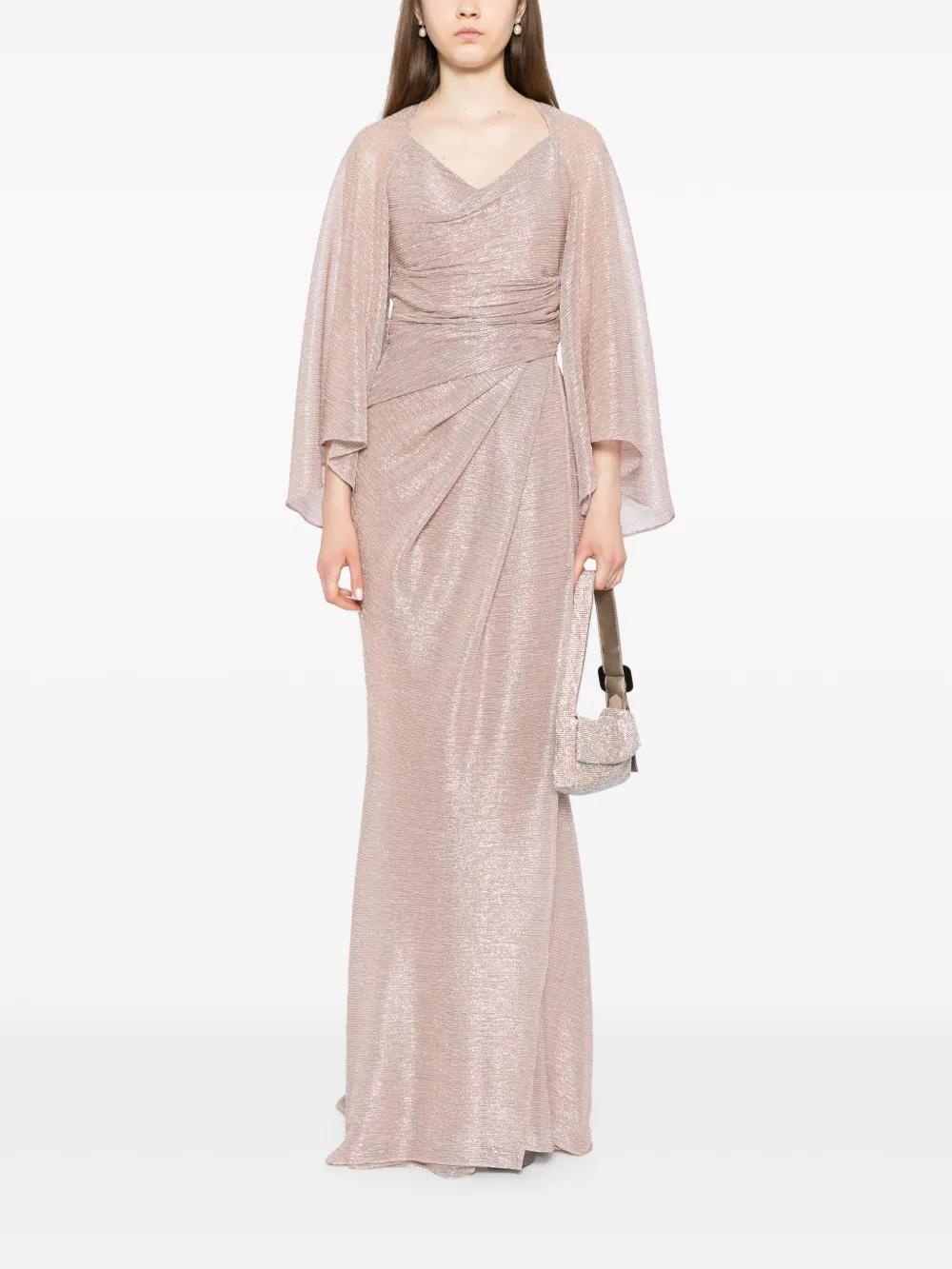 flow-sleeves long dress Product Image