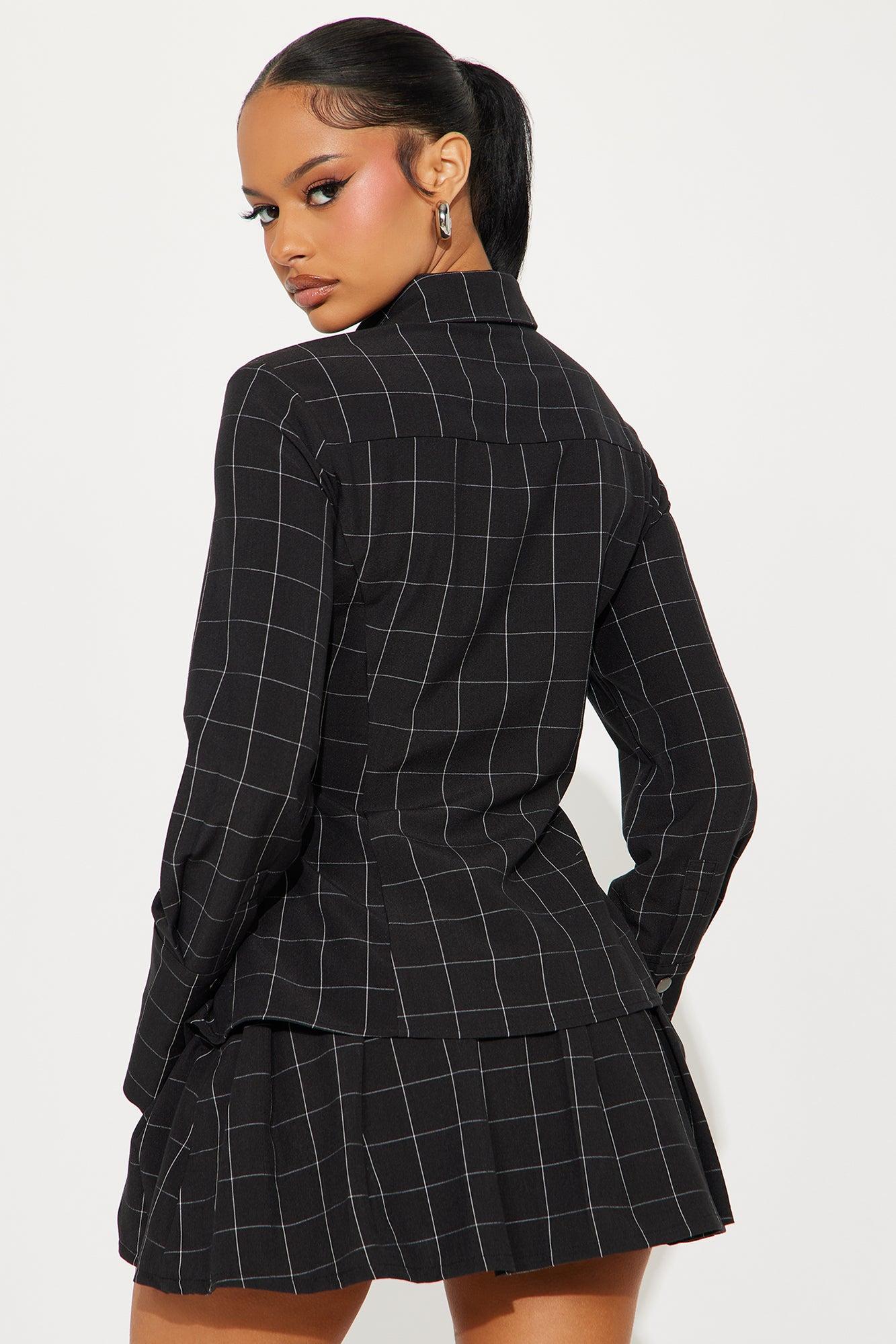 On The Agenda Skirt Set - Black Product Image