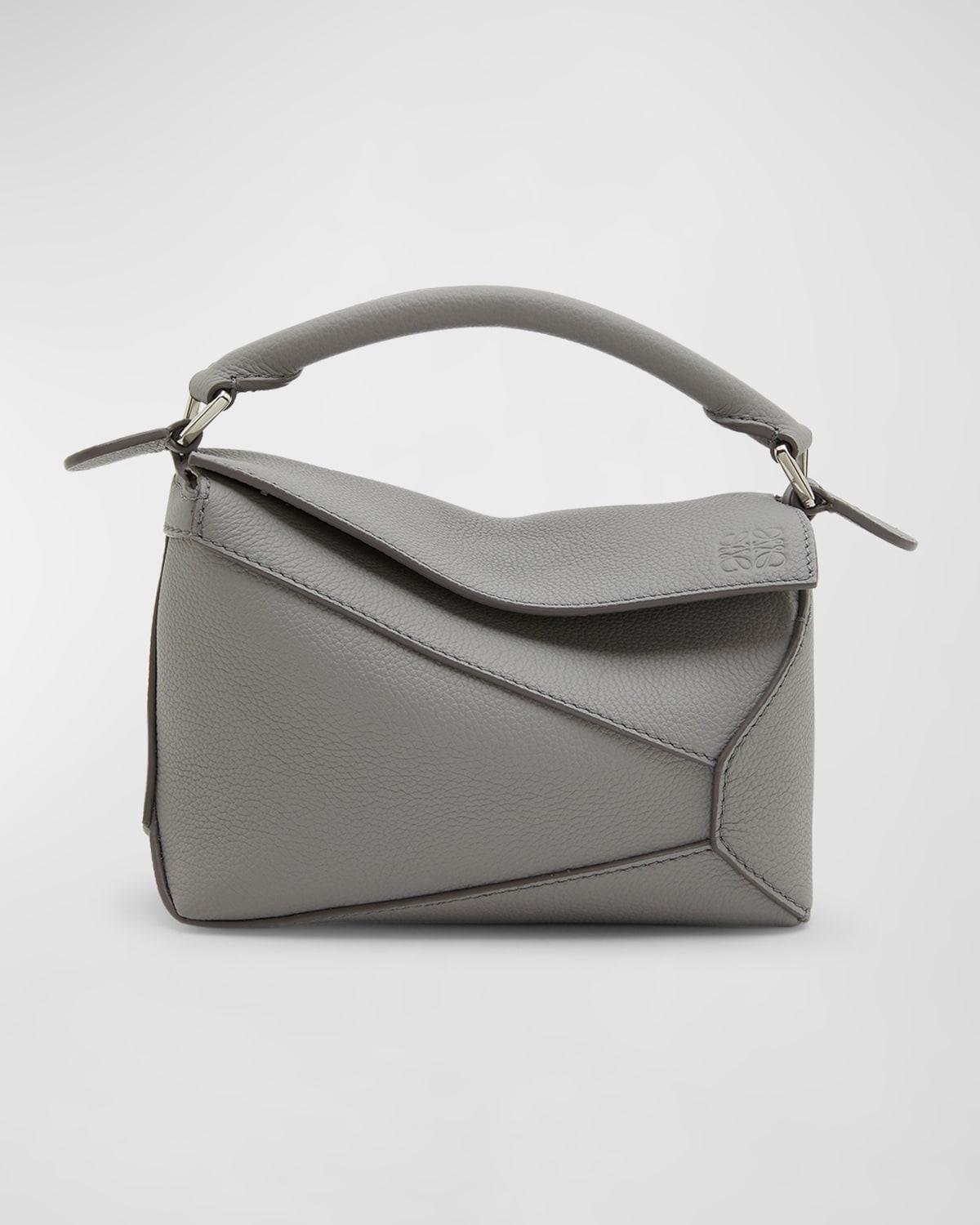 Puzzle Edge Mini Top-Handle Bag in Grained Leather Product Image
