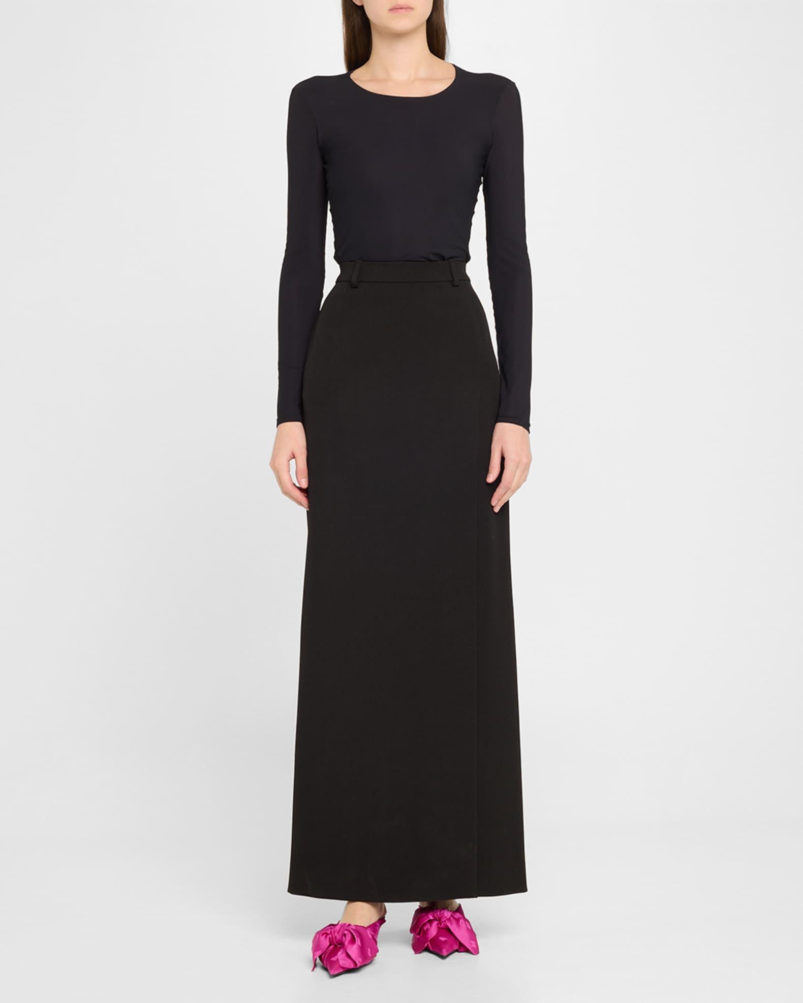 Knife Lavalière Logo Jacquard Bow Mule Pumps Product Image