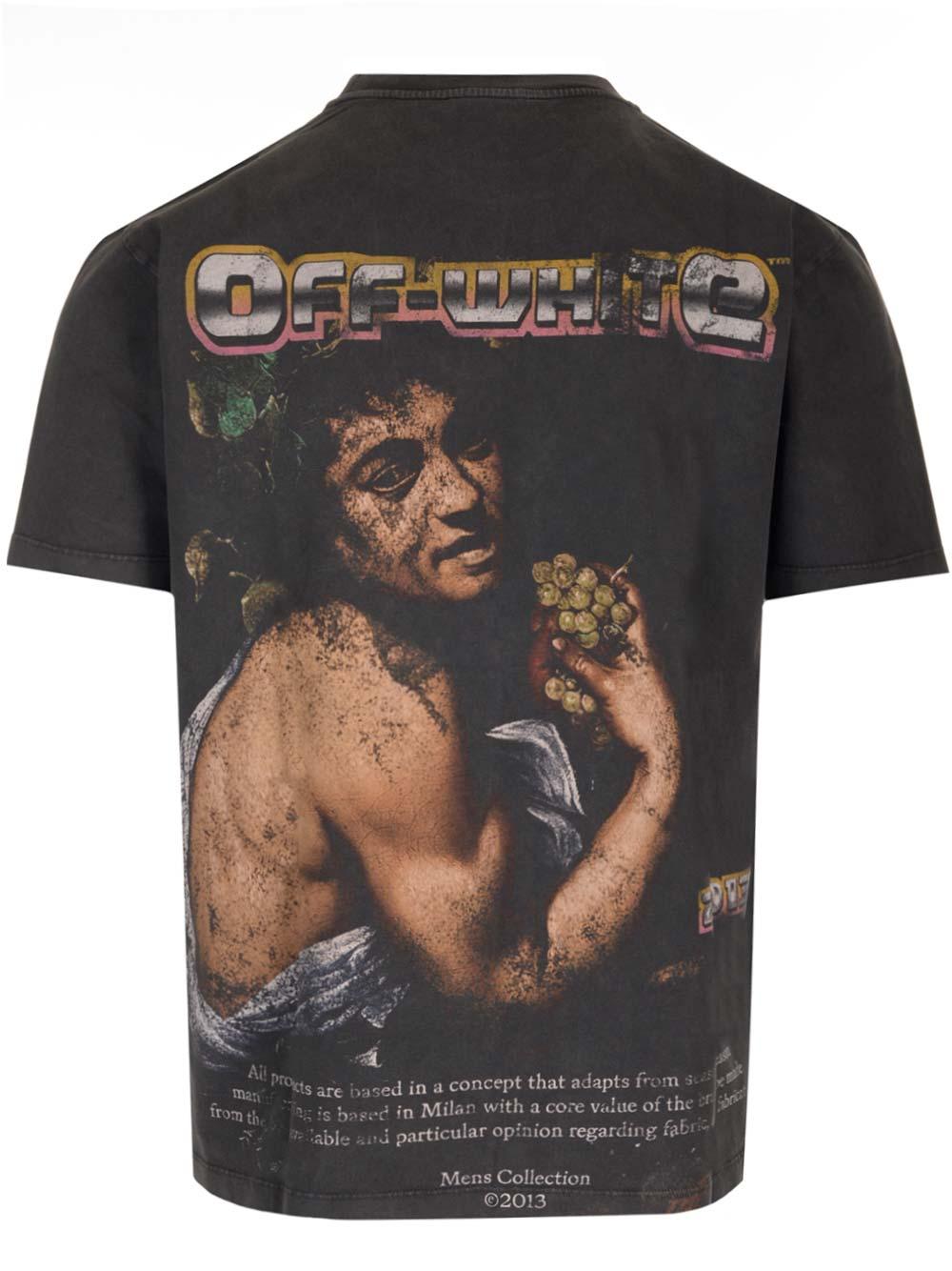 OFF-WHITE Off White™ Black Crew Neck T Shirt With Print Product Image