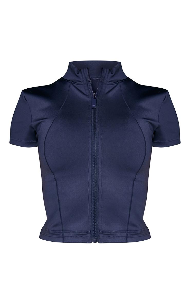 Navy Ultimate Short Sleeve Sports Jacket  Product Image