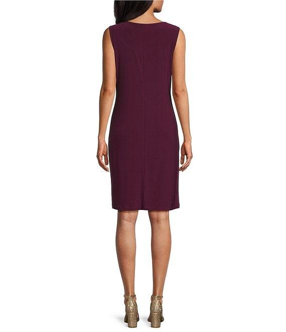 R & M Richards 3/4 Illusion Sleeve Scoop Neck 2-Piece Jacket Dress Product Image