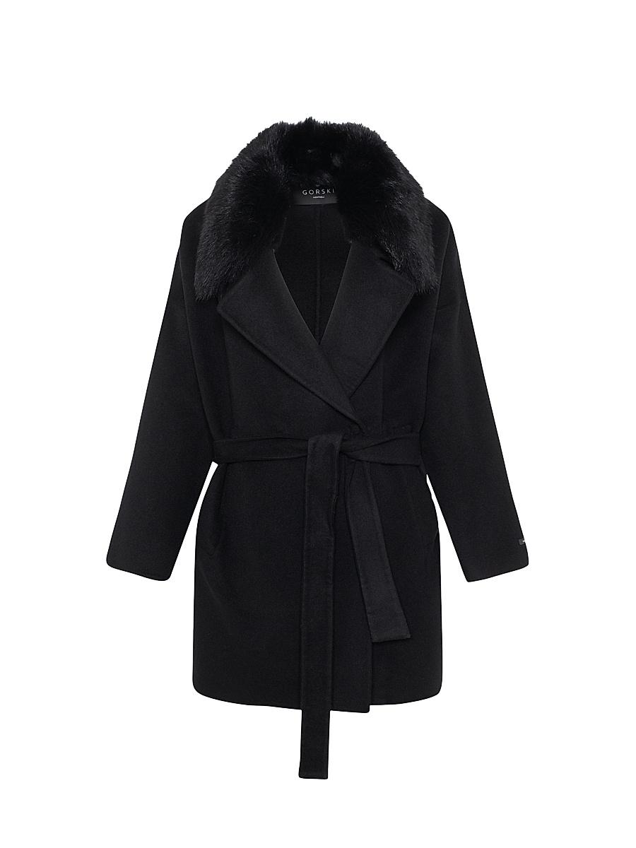 Womens Loro Piana Cashmere & Wool Belted Jacket Product Image