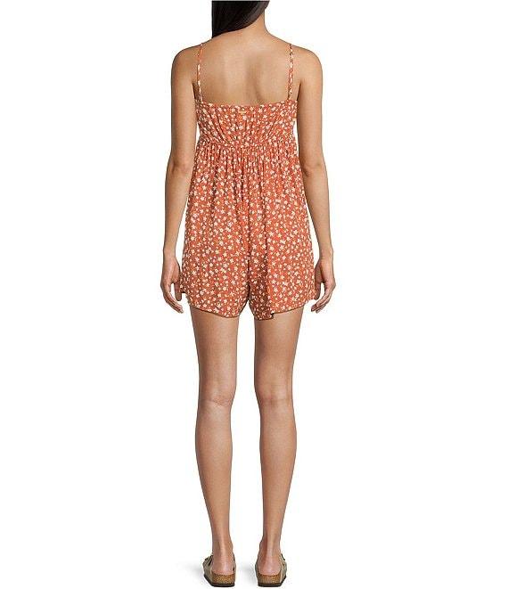 Billabong Star Glow Sleeveless Ditsy Floral Printed Romper Product Image