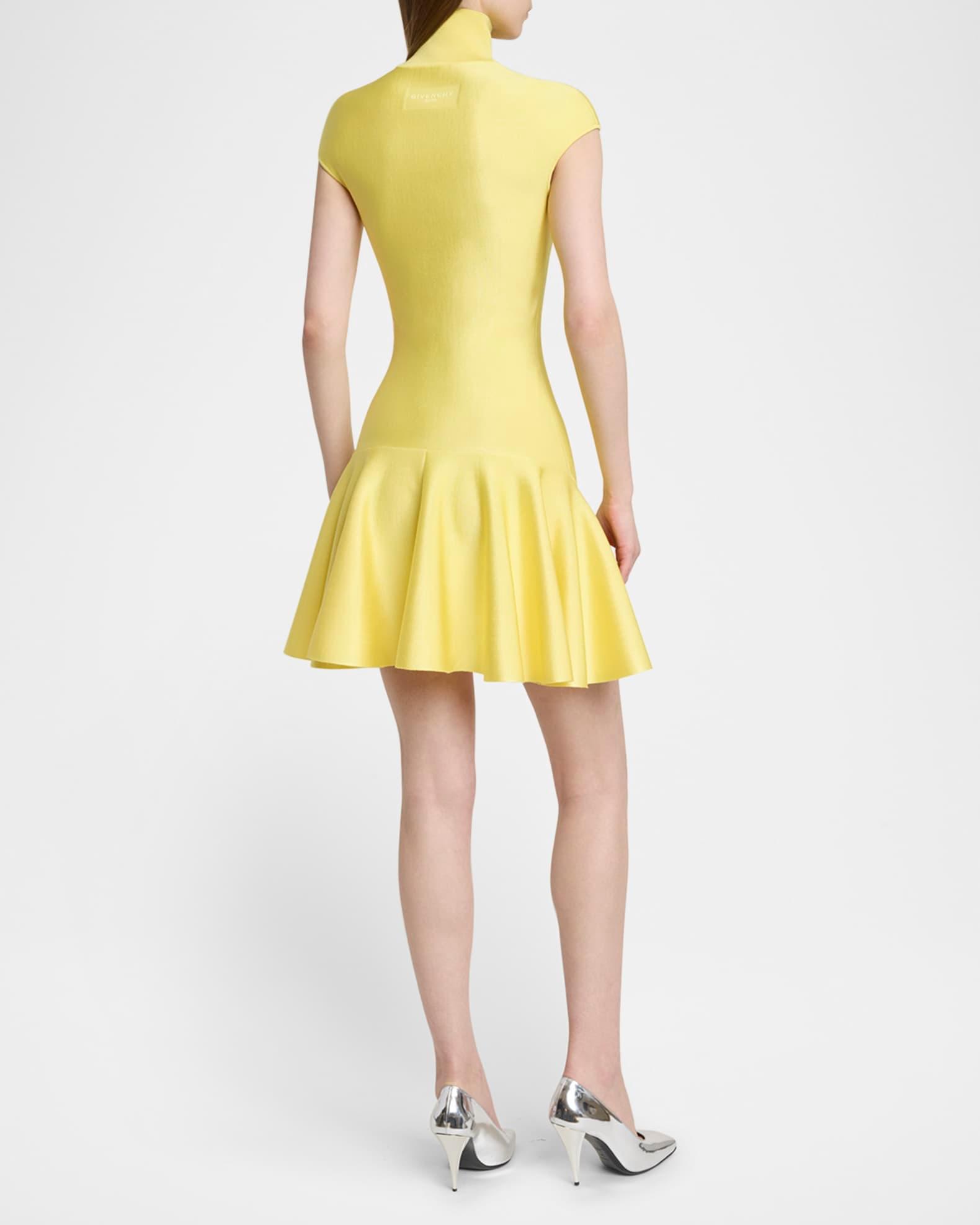 Cap-Sleeve Fit-And-Flare Mini Dress Product Image