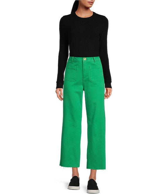 Every Crew Neck Long Sleeve Ribbed Knit Shirt Product Image