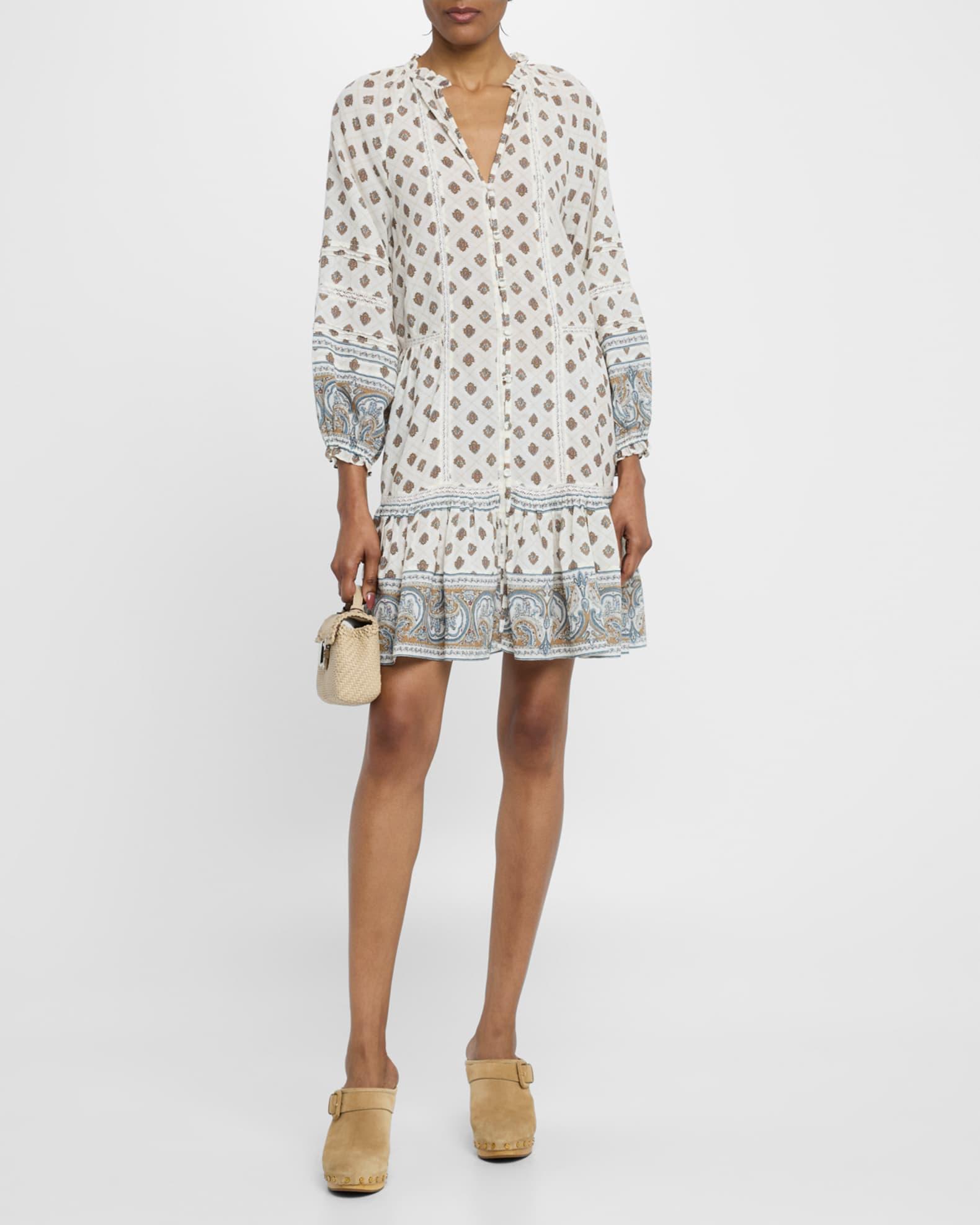 Belissa Long-Sleeve Mini Dress Product Image