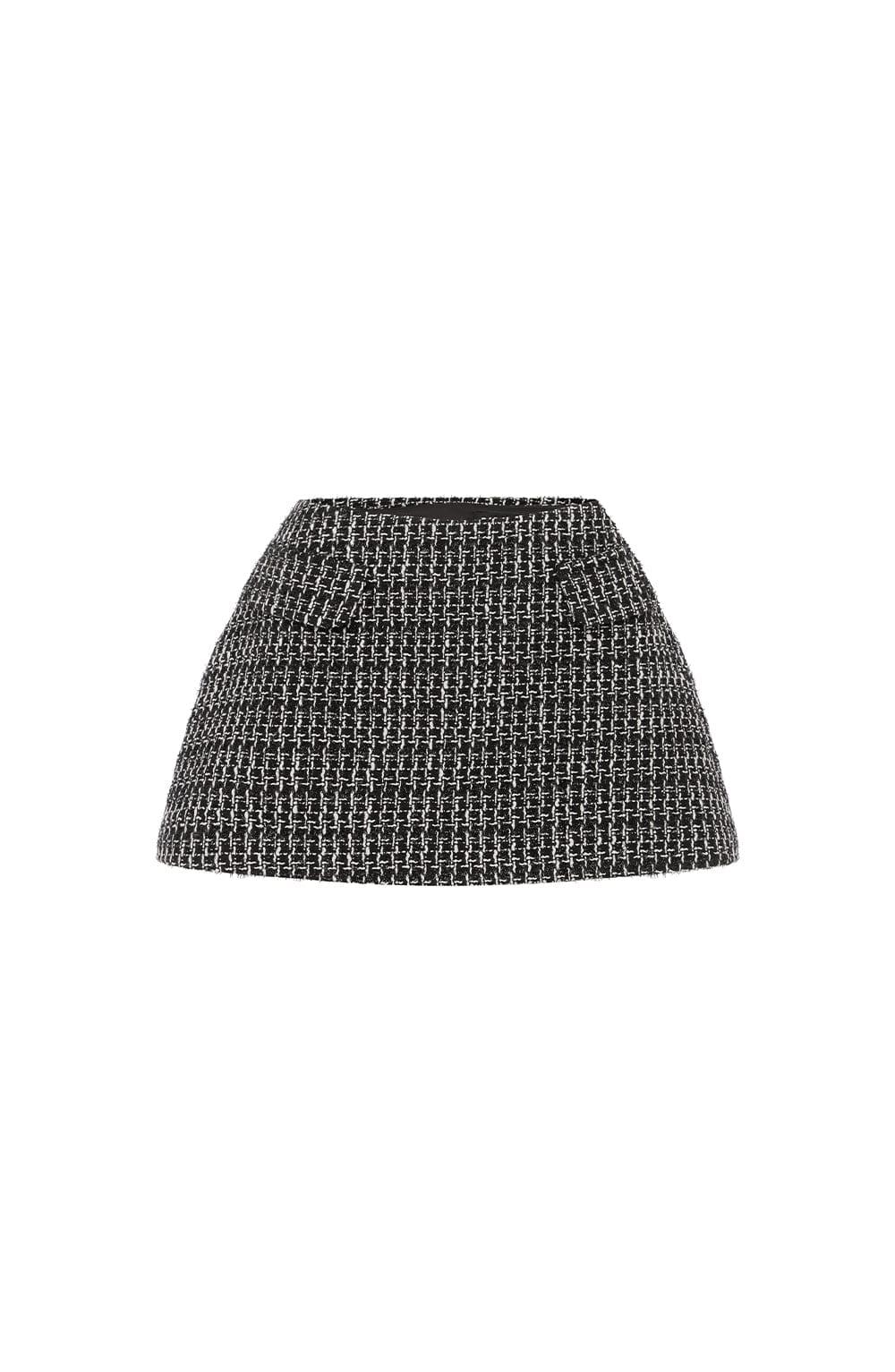 Tabitha Mini Skirt - Black/White Product Image