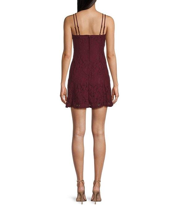 City Vibe Shirred Overlay Bodice Fit and Flare Dress Product Image