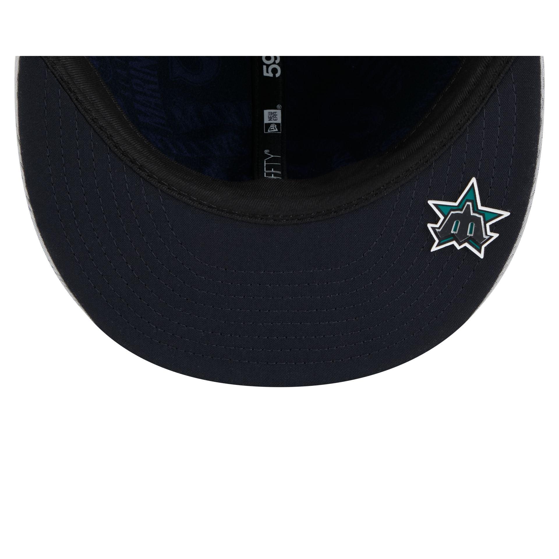 Seattle Mariners 2025 Clubhouse Gray 59FIFTY Fitted Hat Male Product Image