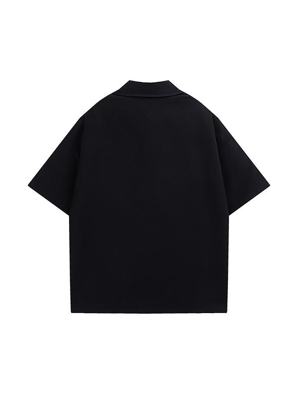 Men's Punk Graphic Button Down Shirt Product Image