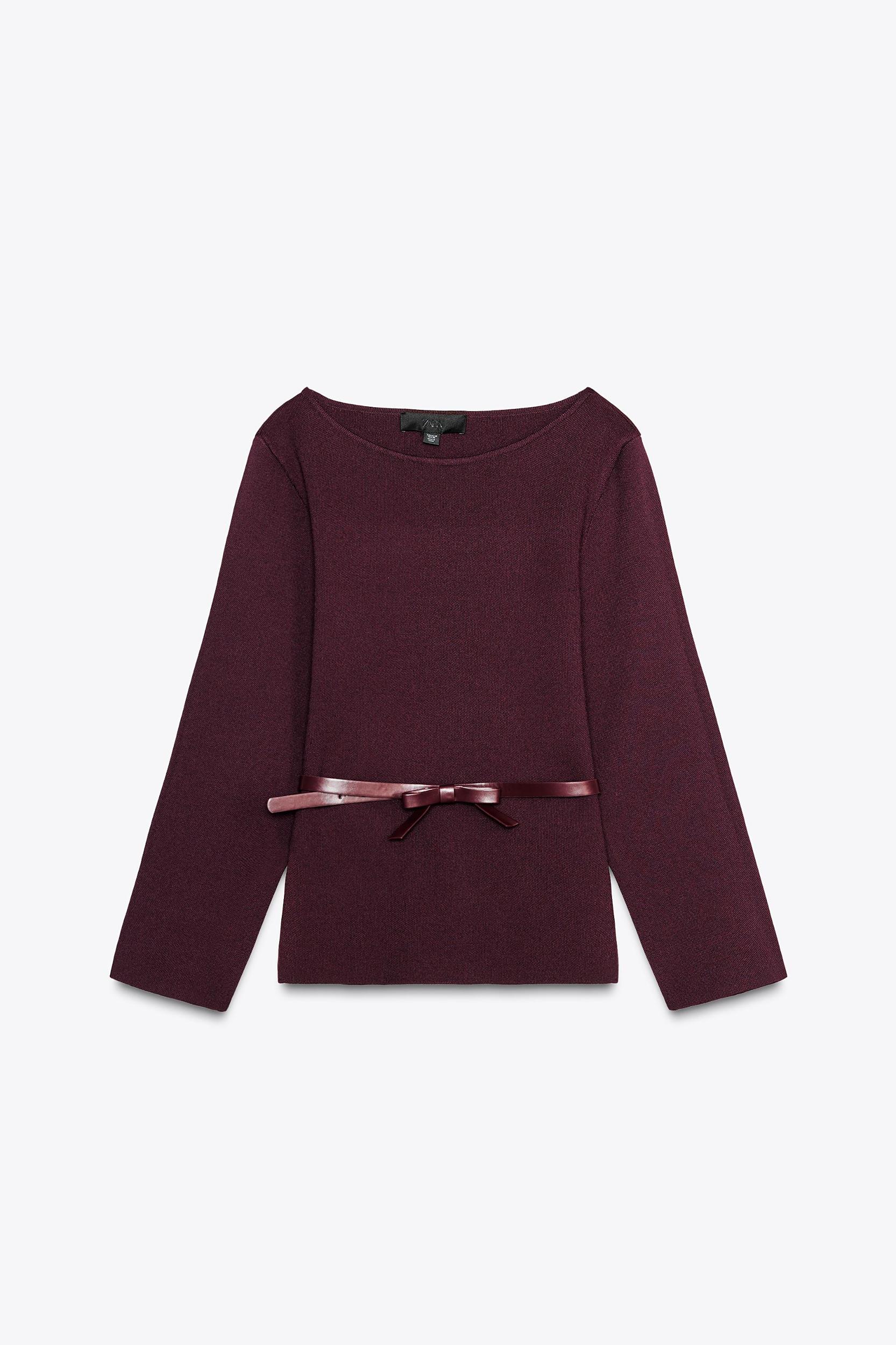 BELTED KNIT TOP Product Image