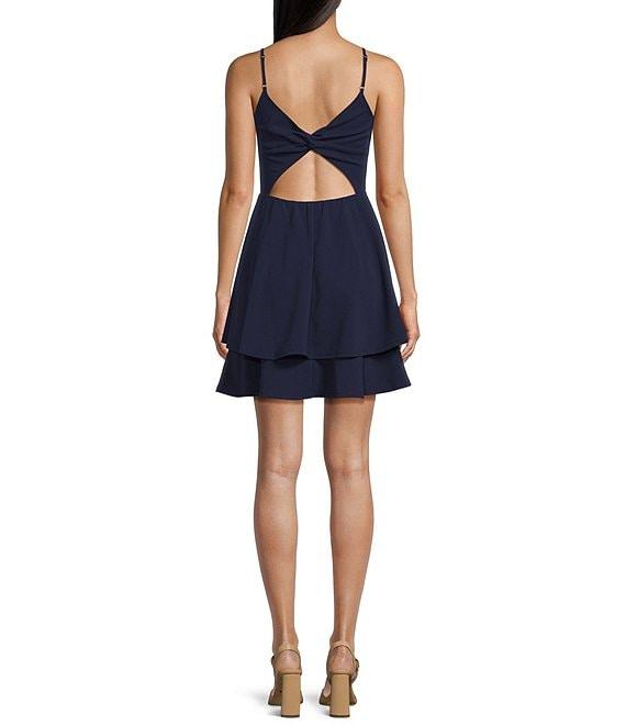 B. Darlin Spaghetti Strap Sweetheart Bustier Dress Product Image