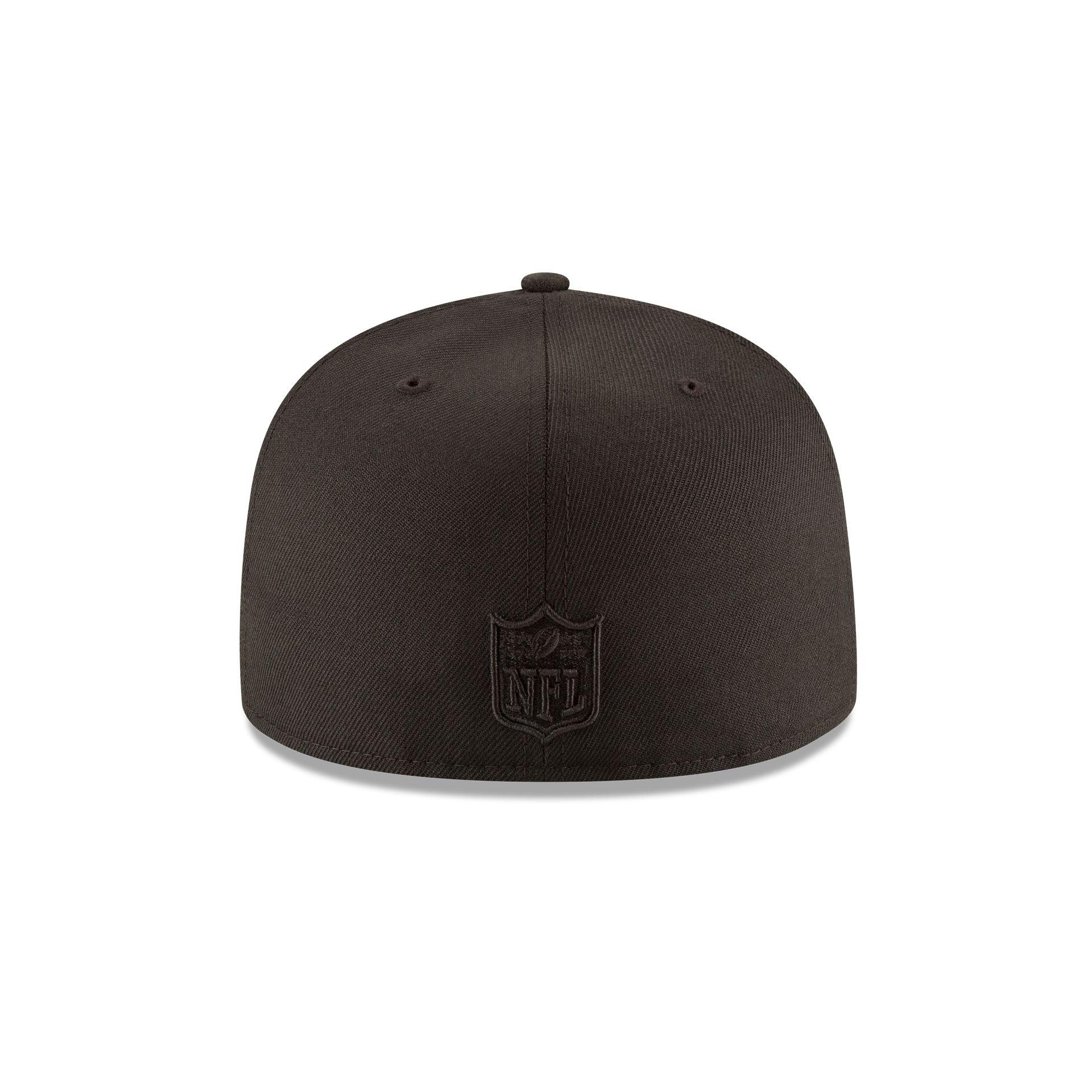 Las Vegas Raiders Black on Black 59FIFTY Fitted Hat Male Product Image
