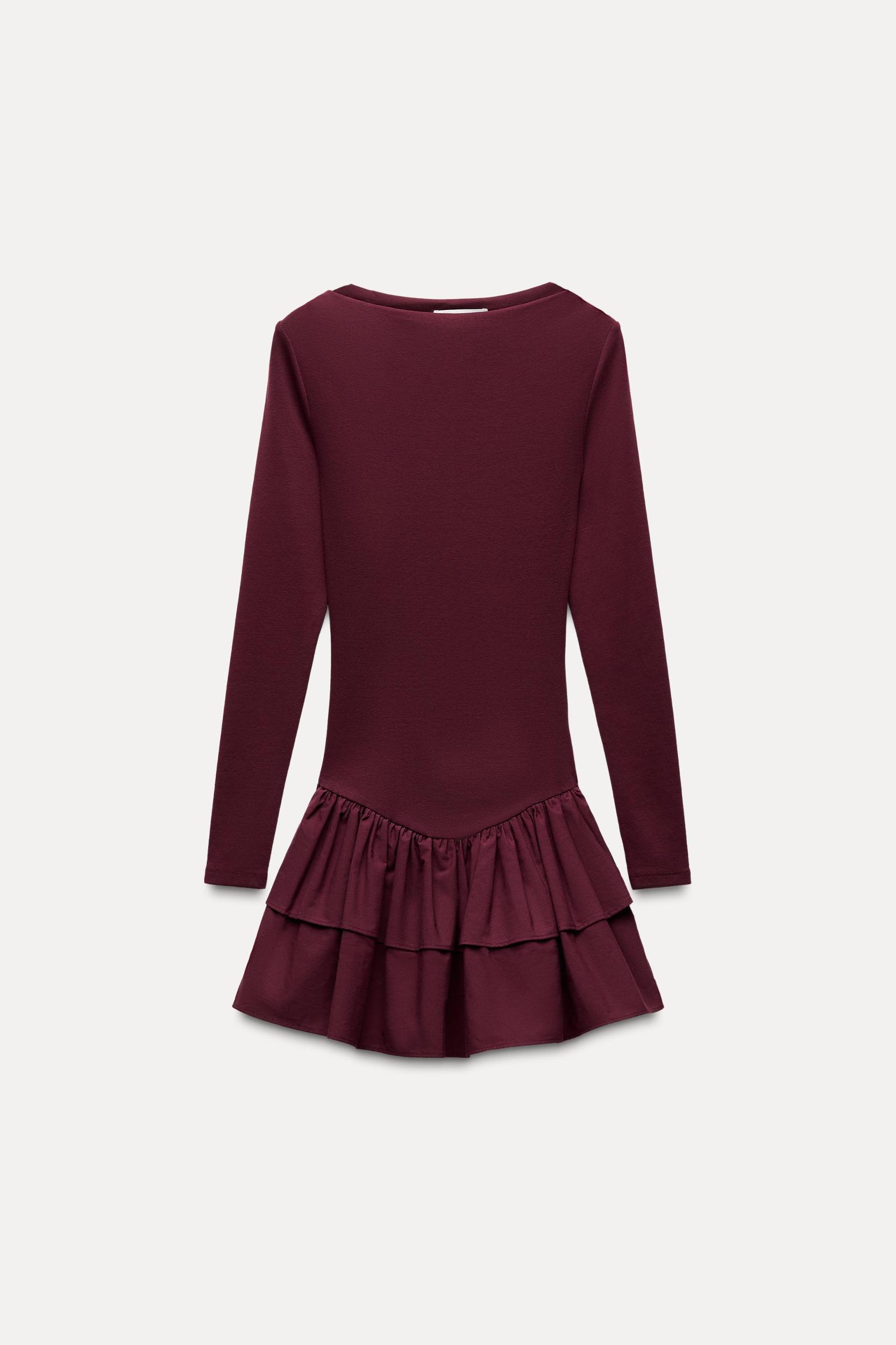SHORT RUFFLED DRESS Product Image