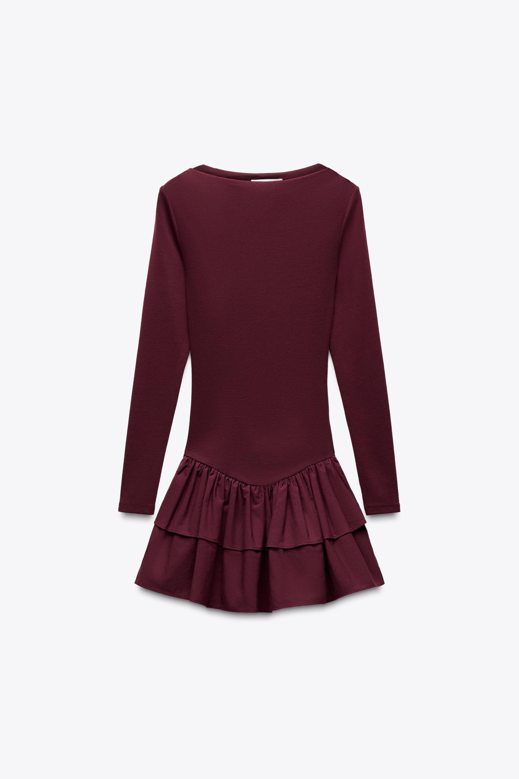 SHORT RUFFLED DRESS Product Image