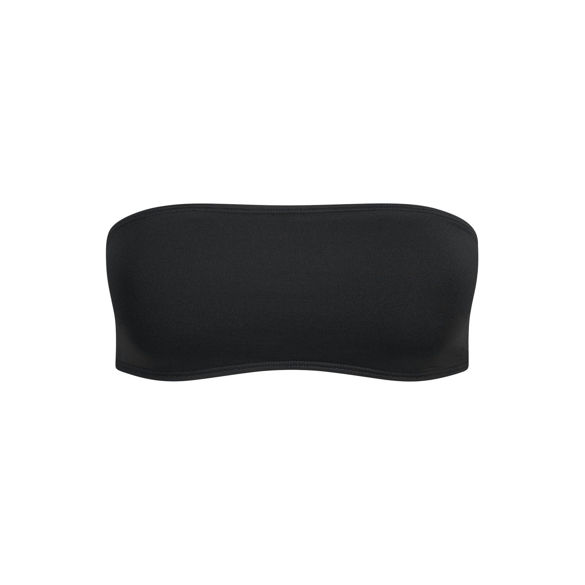 ICONIC SWIM MICRO BANDEAU BIKINI TOP | OBSIDIAN Product Image