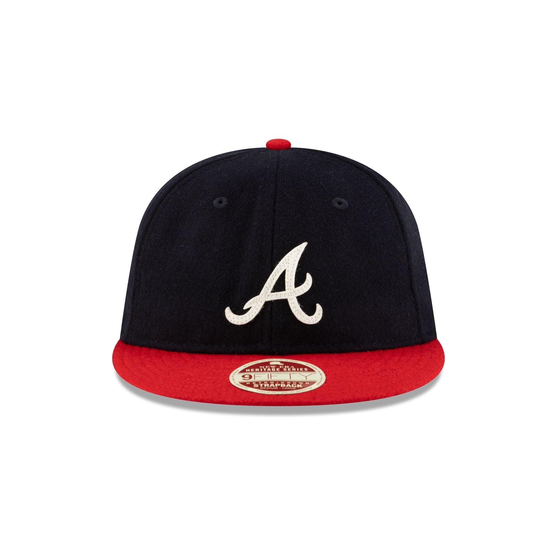 Atlanta Braves Heritage Series Retro Crown 9FIFTY Strapback Hat Male Product Image