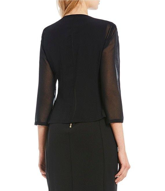 Calvin Klein Cascading Chiffon Cardigan Shrug Product Image