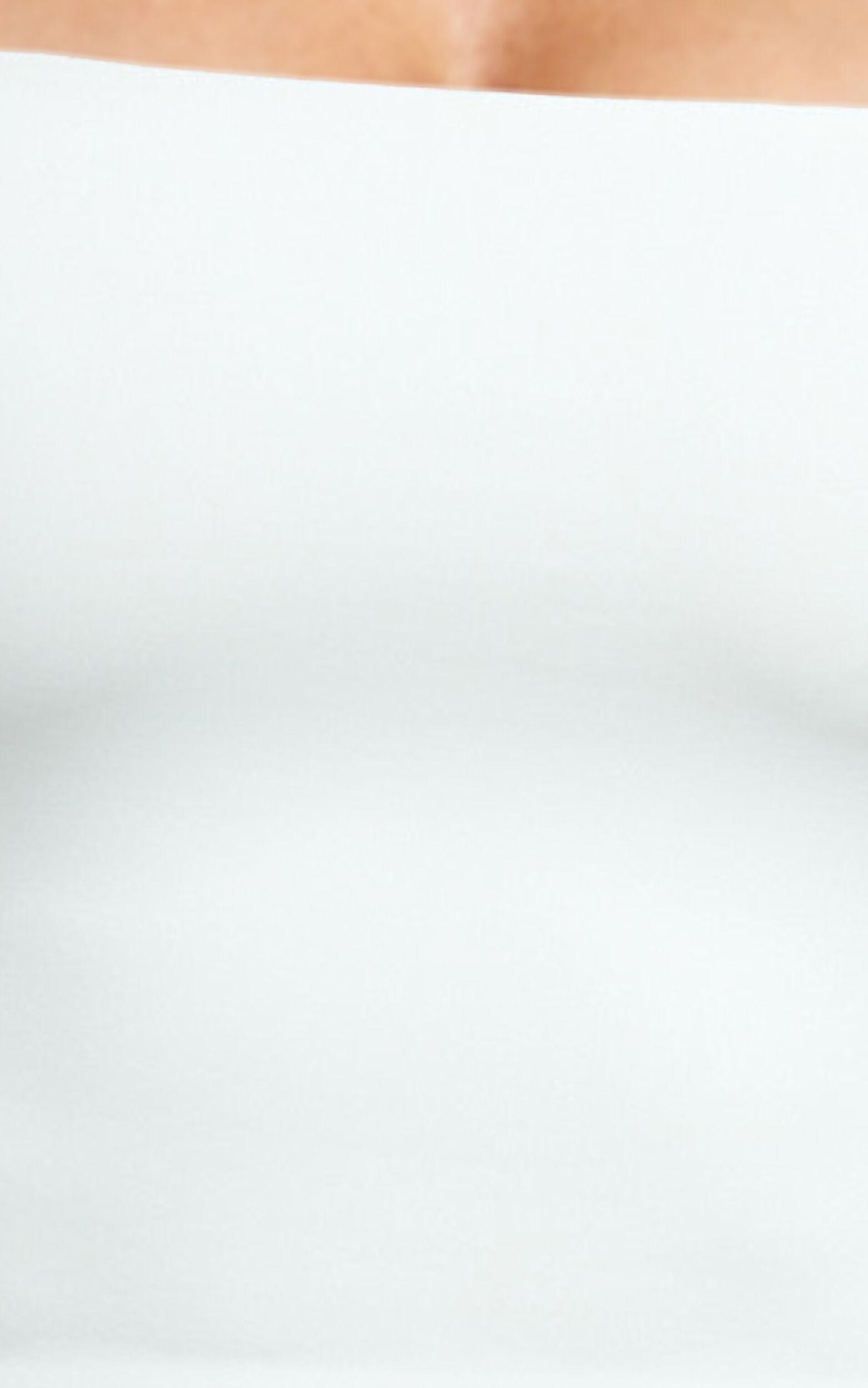 Delphine Top - Strap Straight Neck Top in White Product Image