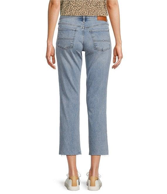 Lucky Brand Sweet Crop Stretch Denim Mid-Rise Straight Leg Jeans Product Image