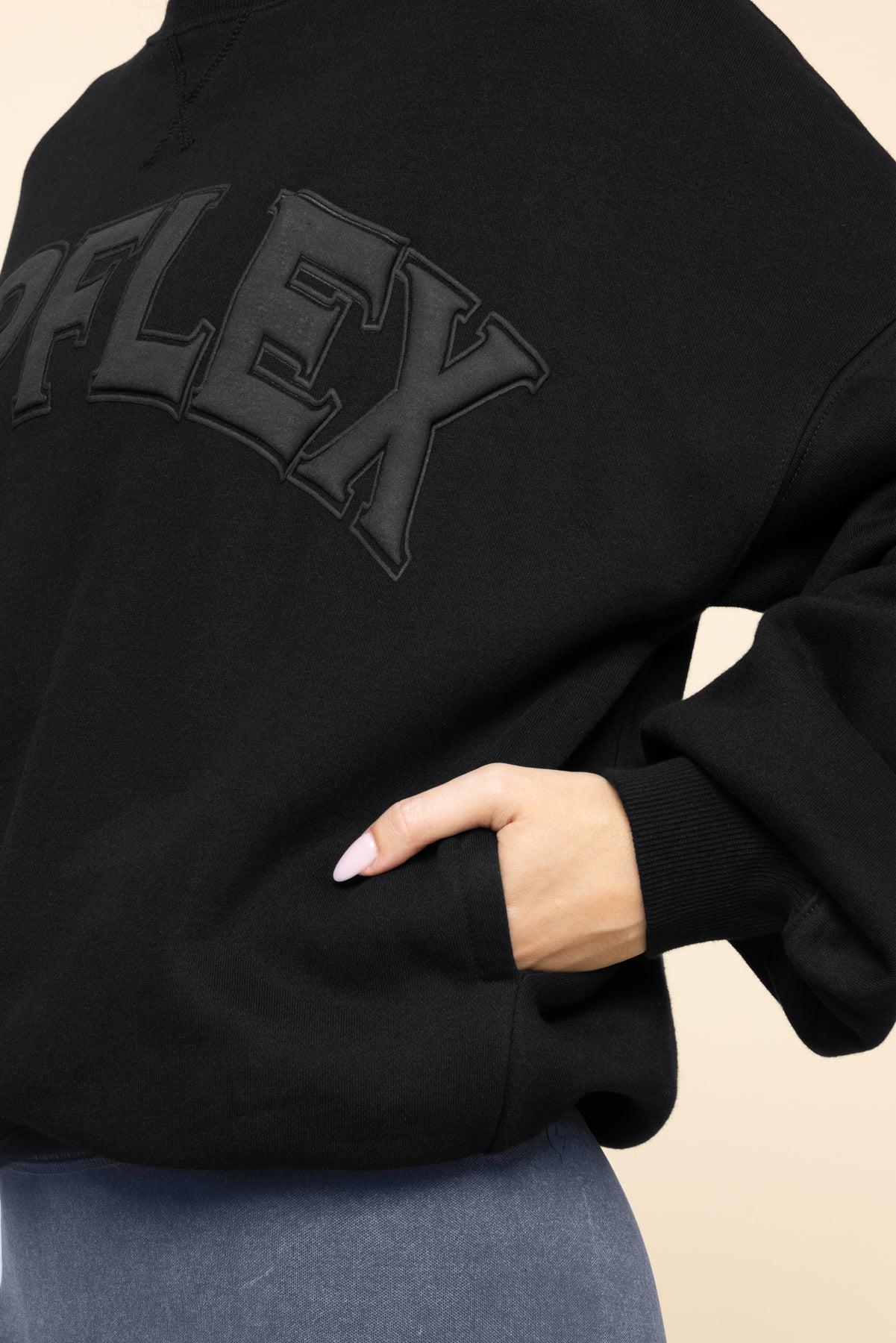 POPFLEX® Cloud Crewneck Sweater - Black Product Image