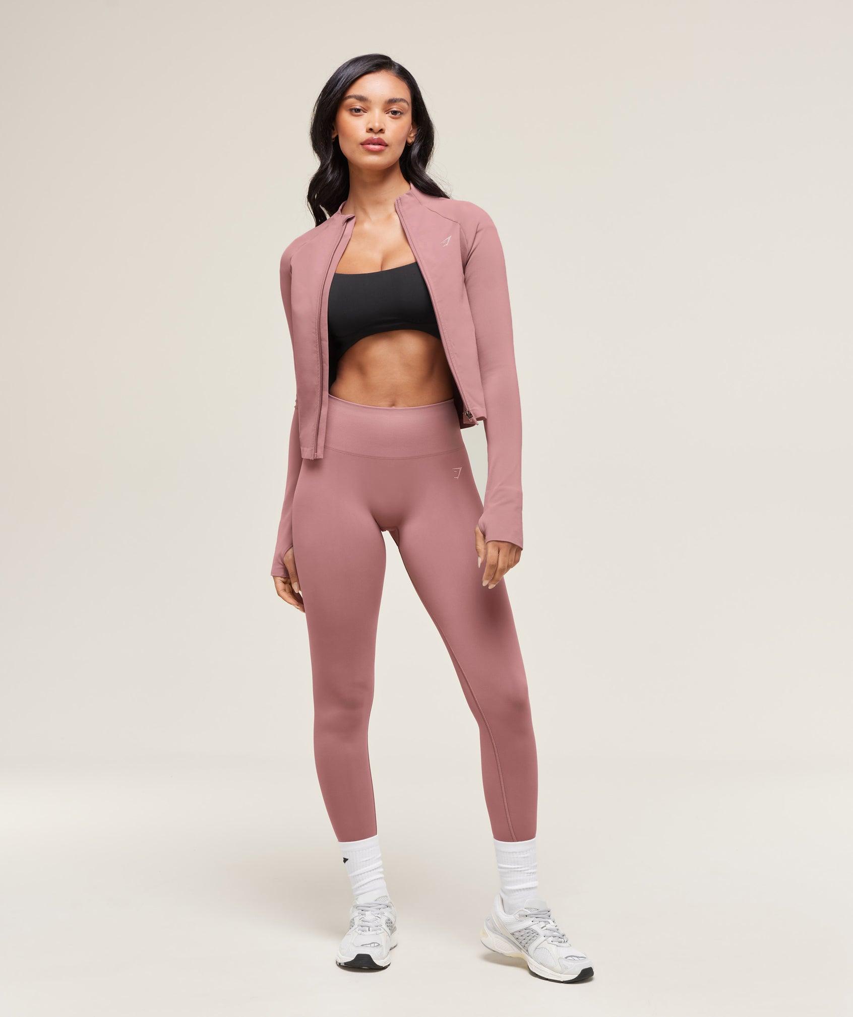 Gymshark Soft Sculpt Zip Up Jacket - Calm Pink Female Product Image