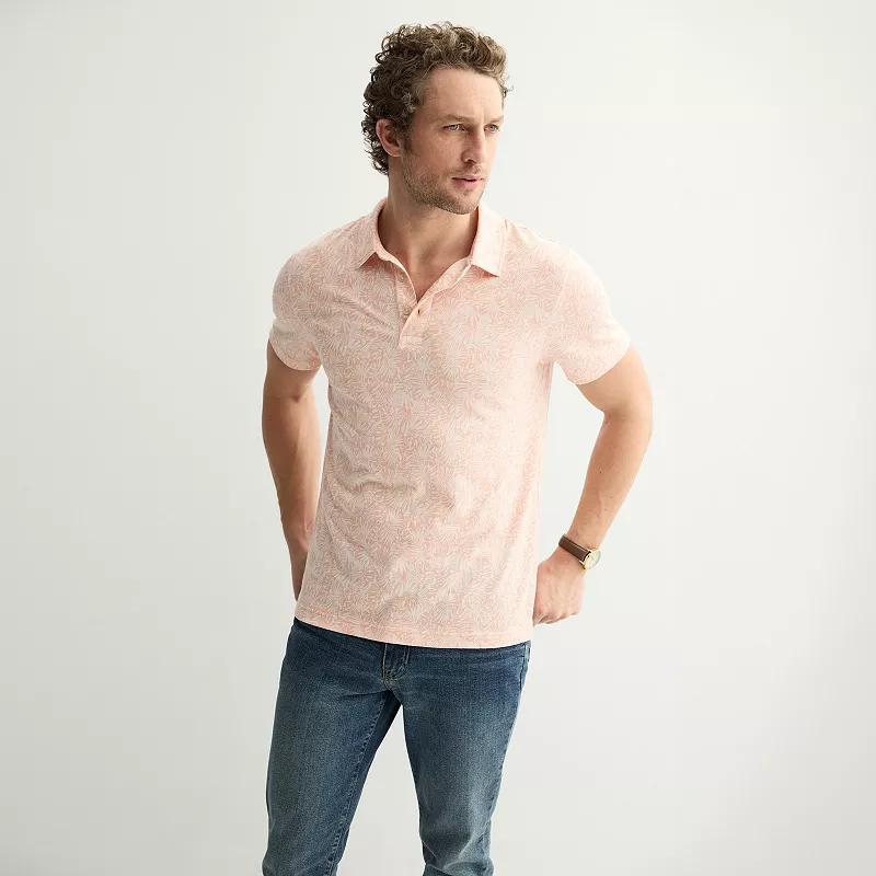 Men's Sonoma Goods For Life® The Super Soft Polo, Size: Small, Blue Leaf Slice Product Image