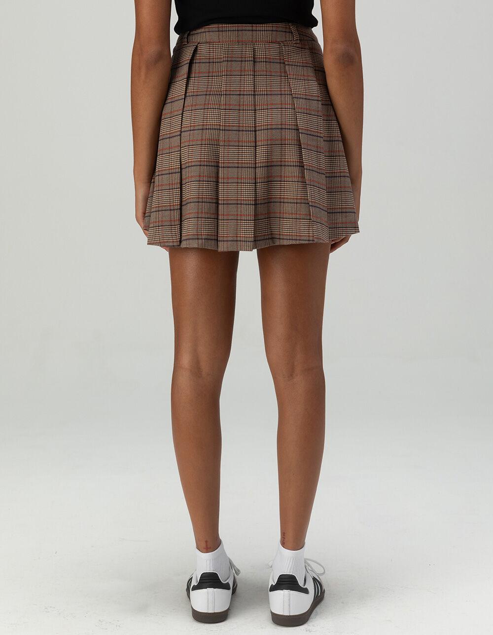 VERO MODA Ellie Womens Plaid Skirt - BROWN COMBO Product Image