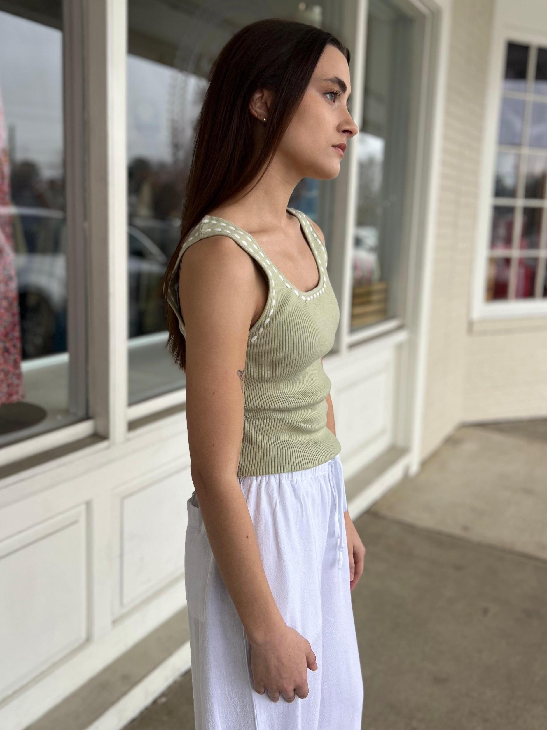 Sallie Ribbed Knit Tank Product Image