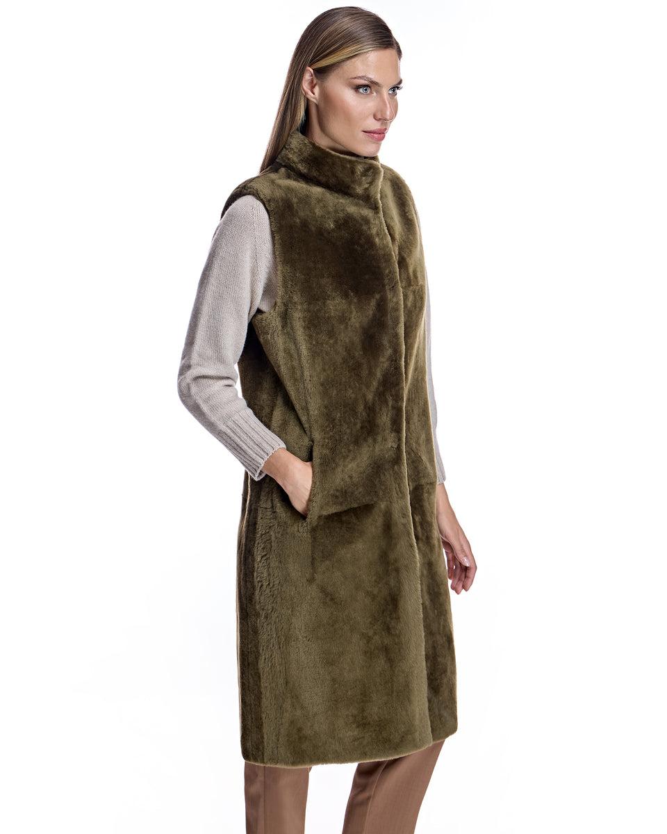 Reversible Shearling Vest Product Image